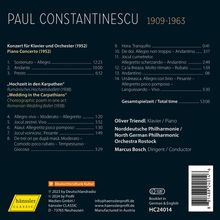 Paul Constantinescu (1909-1963): Klavierkonzert (1952), CD