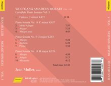 Wolfgang Amadeus Mozart (1756-1791): Klaviersonaten Nr.5,14,18, CD