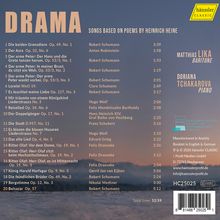 DRAMA: Songs based on poems by Heinrich Heine; Künstler: Matthias Lika, Doriana Tchakarova; Trackliste von Schumann bis Medtner.