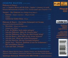 Joseph Haydn (1732-1809): Philemon &amp; Baucis (Deutsche Marionettenoper/Fragment 1773), CD