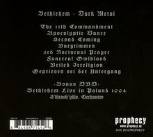 Bethlehem: Dark Metal, 1 CD und 1 DVD