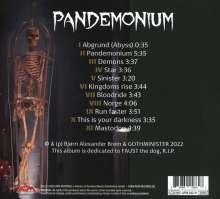 Gothminister: Pandemonium, CD