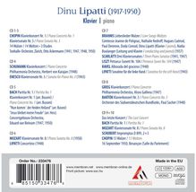 Dinu Lipatti - Pianist von göttlicher Spiritualität, 10 CDs