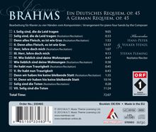 Johannes Brahms (1833-1897): Ein Deutsches Requiem op.45 für Klavier 4-händig, CD