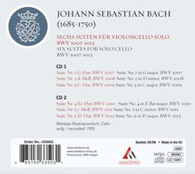 Johann Sebastian Bach (1685-1750): Cellosuiten BWV 1007-1012, 2 CDs