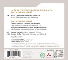 Johannes Brahms (1833-1897): Sonaten op.120 Nr.1 &amp; 2 für Violine &amp; Klavier, CD