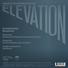 "CONCERTOS FOR HARMONICA AND PIANO - ELEVATION. Konstantin Reinfeld, Benyamin Nuss, Detmolder Kammerorchester, David Niemann."