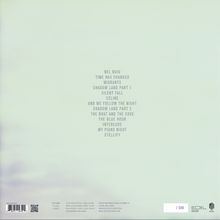 Eine Liste von Songtiteln: „NEL BUIO“, „TIME HAS CHANGED“, „MIGRANTS“, „SHADOW LAND PART 1“, „SILENT FALL“ und weitere.