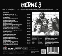 HERNE 3. Live At Rockpalast – Gut Opherdicke, Holzwickede, Germany, September 17, 1983. Tracklist mit Zeiten. Schwarz-weißes Gruppenfoto.