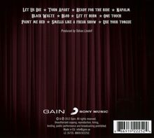 Auf einem roten Vorhang sind Songtitel und der Produzent Tobias Lindell genannt. Unten sind die Logos von GAIN und Sony Music.