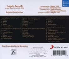 Angelo Berardi (1636-1684): Sinfonie Opera Settima, CD