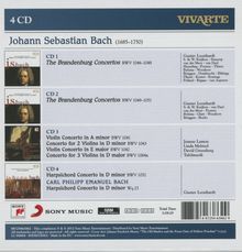 Johann Sebastian Bach (1685-1750): Brandenburgische Konzerte Nr.1-6, 4 CDs