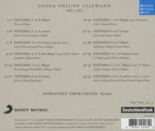 Georg Philipp Telemann (1681-1767): Fantasien für Flöte Nr.1-12, CD