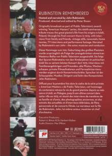 Arthur Rubinstein remembered, DVD