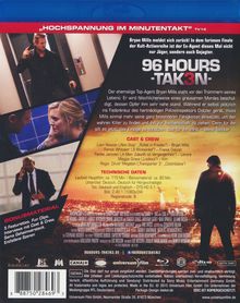 96 Hours: Taken 3 (Blu-ray), Blu-ray Disc