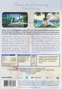 Tränen der Erinnerung - Only Yesterday, DVD