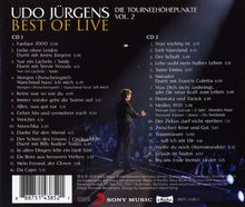 Udo Jürgens (1934-2014): Best Of Live - die Tourneehöhepunkte Vol. 2, 2 CDs