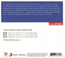Johann Sebastian Bach (1685-1750): Englische Suiten BWV 806-808, CD