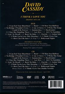 David Cassidy: I Think I Love You: Greatest Hits Live 2002, 1 DVD und 1 CD