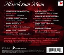 Sony-Sampler "Gala" - Klassik zum Menü, CD