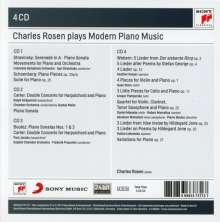 Charles Rosen plays Modern Piano Music, 4 CDs