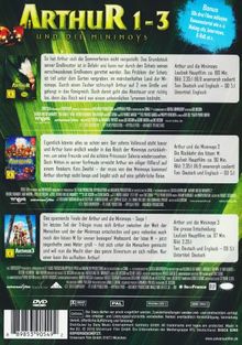 Arthur und die Minimoys 1-3, 3 DVDs