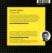 Schachnovelle (Reclam Hörbuch), 3 CDs