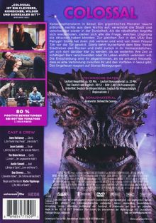 Colossal, DVD