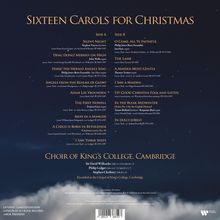 "Sixteen Carols for Christmas", 16 Titel, Choir of King’s College, Cambridge. Sir David Willcocks, Philip Ledger, Stephen Cleobury.