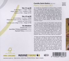 Camille Saint-Saens (1835-1921): Klaviertrios Nr.1 &amp; 2 (opp.18 &amp; 92), CD