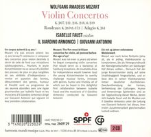 Wolfgang Amadeus Mozart (1756-1791): Violinkonzerte Nr.1-5, 2 CDs