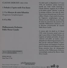 Claude Debussy (1862-1918): Le Martyre de Saint-Sebastien (Symphonische Fragmente), CD