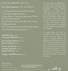 Claude Debussy (1862-1918): Die drei Sonaten - Das Spätwerk, CD