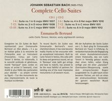 Johann Sebastian Bach (1685-1750): Cellosuiten BWV 1007-1012, 2 CDs