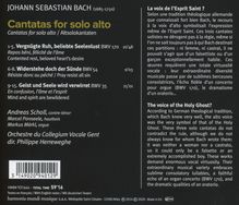 Johann Sebastian Bach (1685-1750): Kantaten BWV 35,54,170, CD