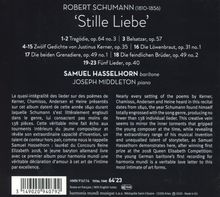 Robert Schumann (1810-1856): Lieder - "Stille Liebe", CD