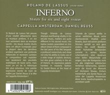 Orlando di Lasso (Lassus) (1532-1594): Geistliche Chorwerke "Inferno", CD