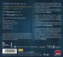 Carlo Gesualdo von Venosa (1566-1613): Madrigali a cinque voci Libri III &amp; IV, 2 CDs