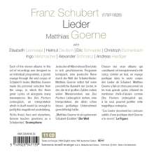 Franz Schubert (1797-1828): Lied-Edition (Matthias Goerne), 11 CDs