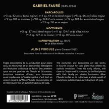 Gabriel Faure (1845-1924): Barcarolles Nr.3-5,9,10,12, CD
