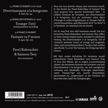 Leonid Desyatnikov (geb. 1955): Trompe-l'oeil für Klavier 4-händig, CD