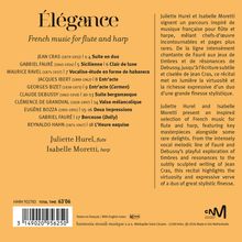 „Élégance: French music for flute and harp“. Werke von Cras, Fauré, Ravel. Juliette Hurel (Flöte), Isabelle Moretti (Harfe).