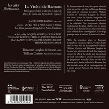 Le Violon de Rameau. Pièces pour violon et clavecin / orgue. Théotime Langlois de Swarte, William Christie.