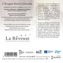 L’Enigme Sainte Colombe: La Rêveuse, Florence Bolton & Benjamin Perrot, Werke für Viola da Gamba.