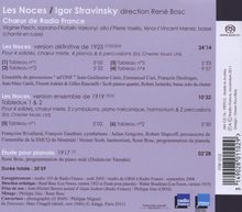 Igor Strawinsky (1882-1971): Les Noces (1923), Super Audio CD