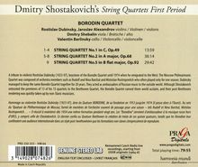 Dmitri Schostakowitsch (1906-1975): Streichquartette Vol.1, CD