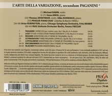 Paganini and Beyond, CD