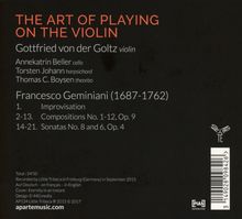 Francesco Geminiani (1687-1762): The Art of Playing on the Violin op.9, CD