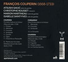 Francois Couperin (1668-1733): Pieces de Viole 1728, CD