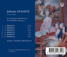 Johann Stamitz (1717-1757): Orchestertrios op.1 Nr.1-6, CD